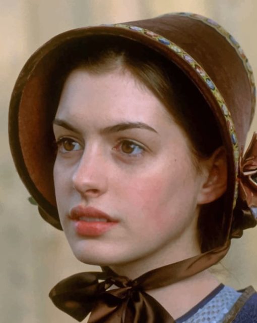 Young Anne Hathaway paint by numbers