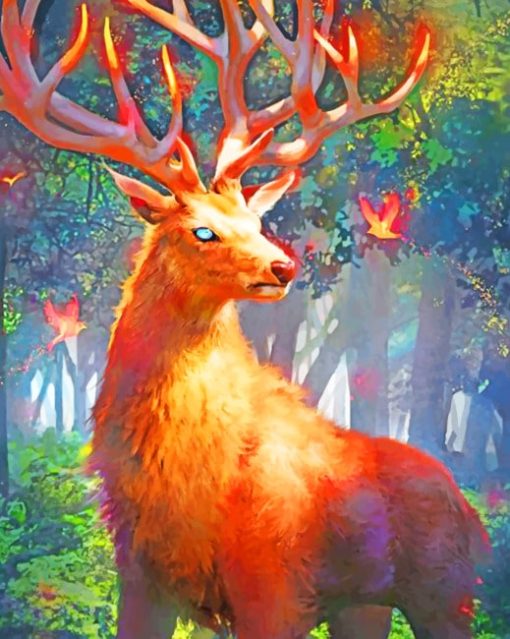 Fantasy Brown Deer Paint by numbers