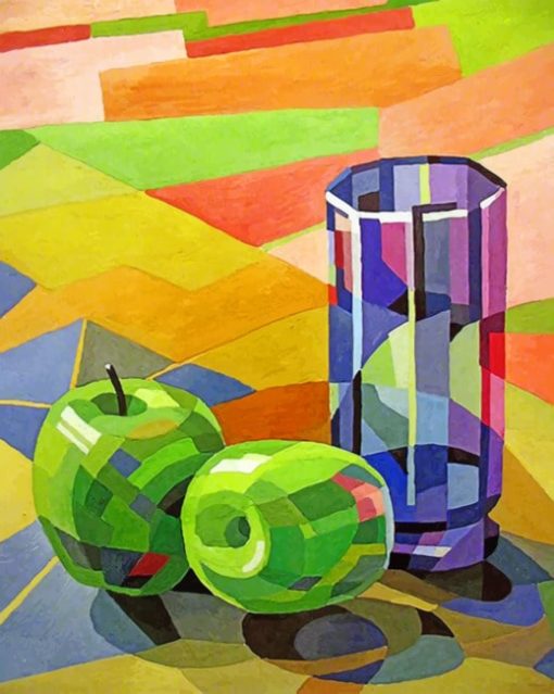 Apples And Cup Paint by numbers