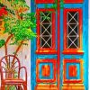 Colorful Door Paint by numbers
