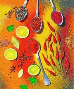 Colorful Spices Paint by numbers