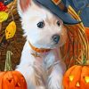 Halloween Dogv paint by numbers