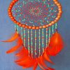 Orange Dream Catcher paint by numbers