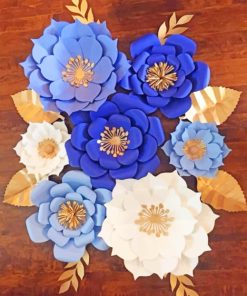 Paper Flowers Paint by numbers