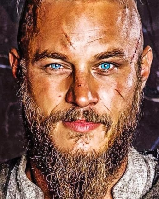 Travis Fimmel Ragnar Vikings Paint by numbers