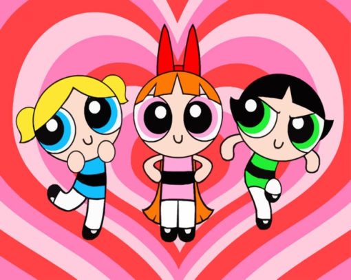 The Powerpuff Girls paint by numbers