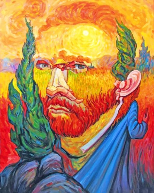 Van Gogh Collage paint by numbers