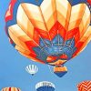 Vintage Hot Air Balloon paint by numbers
