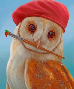 Artist Owl paint by numbers