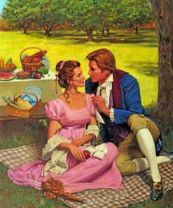 Couple In Picnic paint by numbers