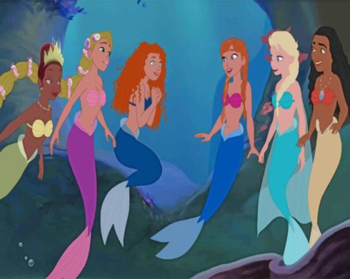 Disney Mermaids paint by numbers