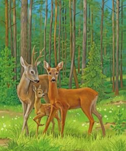 Female Deer paint by numbers
