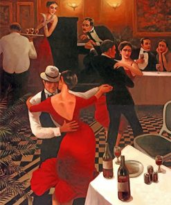 Tango Dancers paint by number