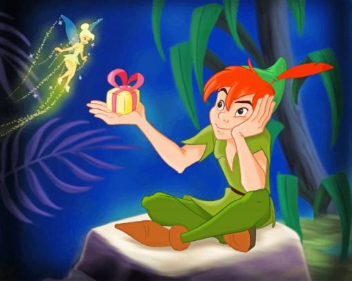 Tinkerbell peter pan paint by number