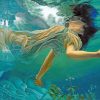 Woman undersea Art paint by numbers