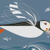 Charley Harper Puffin Paint by numbers
