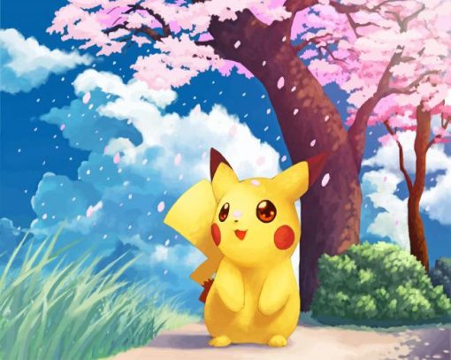 pikachu Pokemon paint by number