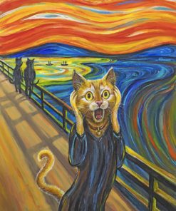 the cat scream paint by number