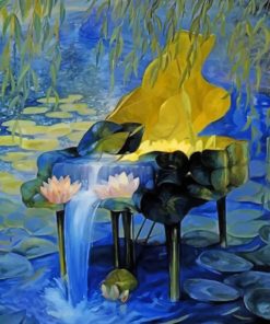 Waterfall Piano paint by numbers