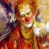 Clown With Pigeons paint by numbers
