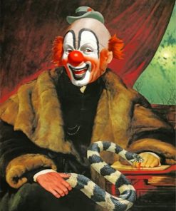 Clown With Snake paint by numbers