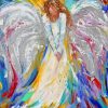 Colorful Angel Girl Art paint by number