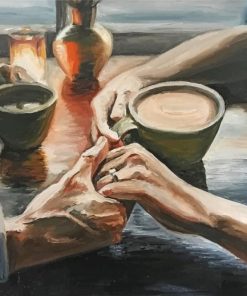 Couple Date In Coffee paint by numbers