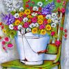Flowers Pail paint by number