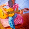 Guitarist Girl paint by number