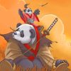 Kung Fu Panda paint by numbers
