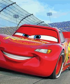 Lightning McQueen paint by number