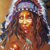 Native American Woman paint by numbers