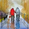 Old Couple With Pets paint by numbers