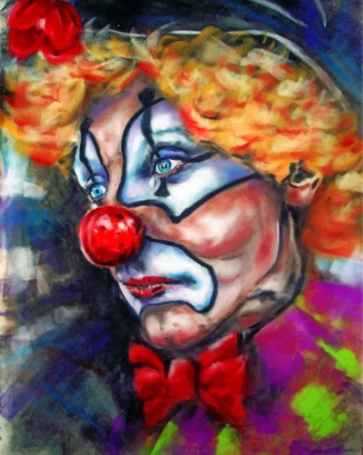 Sad Clown paint by numbers
