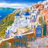 Santorini Greece Island paint by numbers
