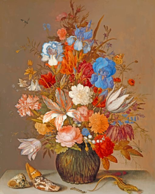Still Life with Flowers paint by numbers
