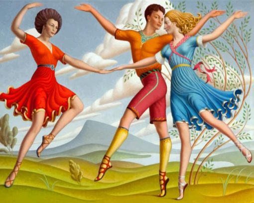 The Three Dancers paint by numbers