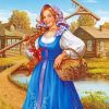Countryside Woman Paint by numbers