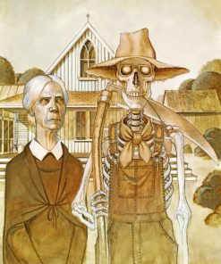 Discworld American Gothic paint by numbers