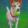 Jack Russell Carrying A Ball Paint by nummbers