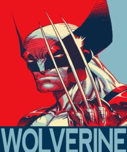 pop art wolverine paint by numbers