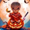 Creepy Sam Trick R Treat Paint by numbers