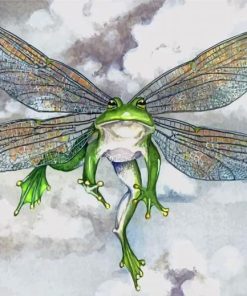 Frog With Wings Paint by numbers