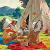 Native Indians Paint by numbers