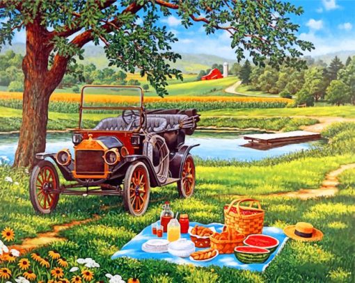 Picnic Time Paint by numbers