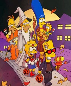 The Simpsons Halloween Paint by numbers