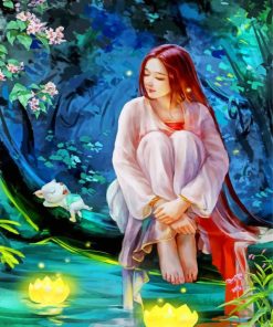 asian-forest-forest-girl-paint-by-number