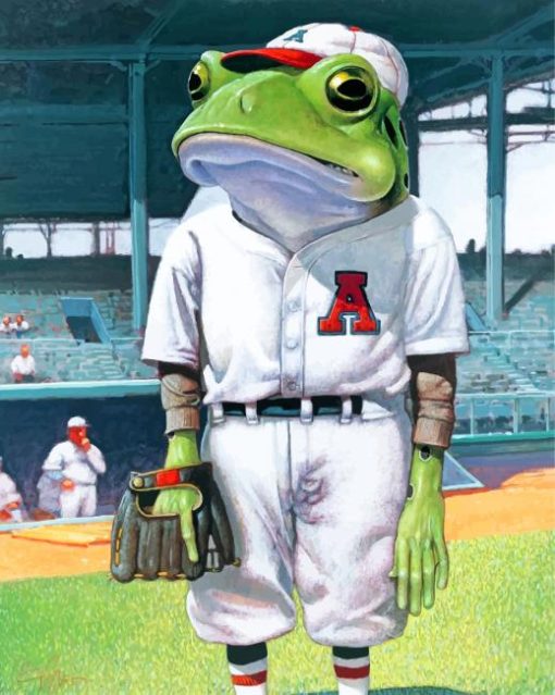 Baseball Frog Paint by numbers