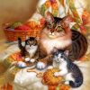 cat-mama-and-babies-paint-by-numbers
