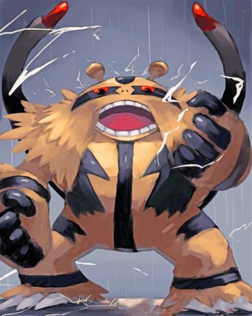 electivire-pokemon-paint-by-numbers